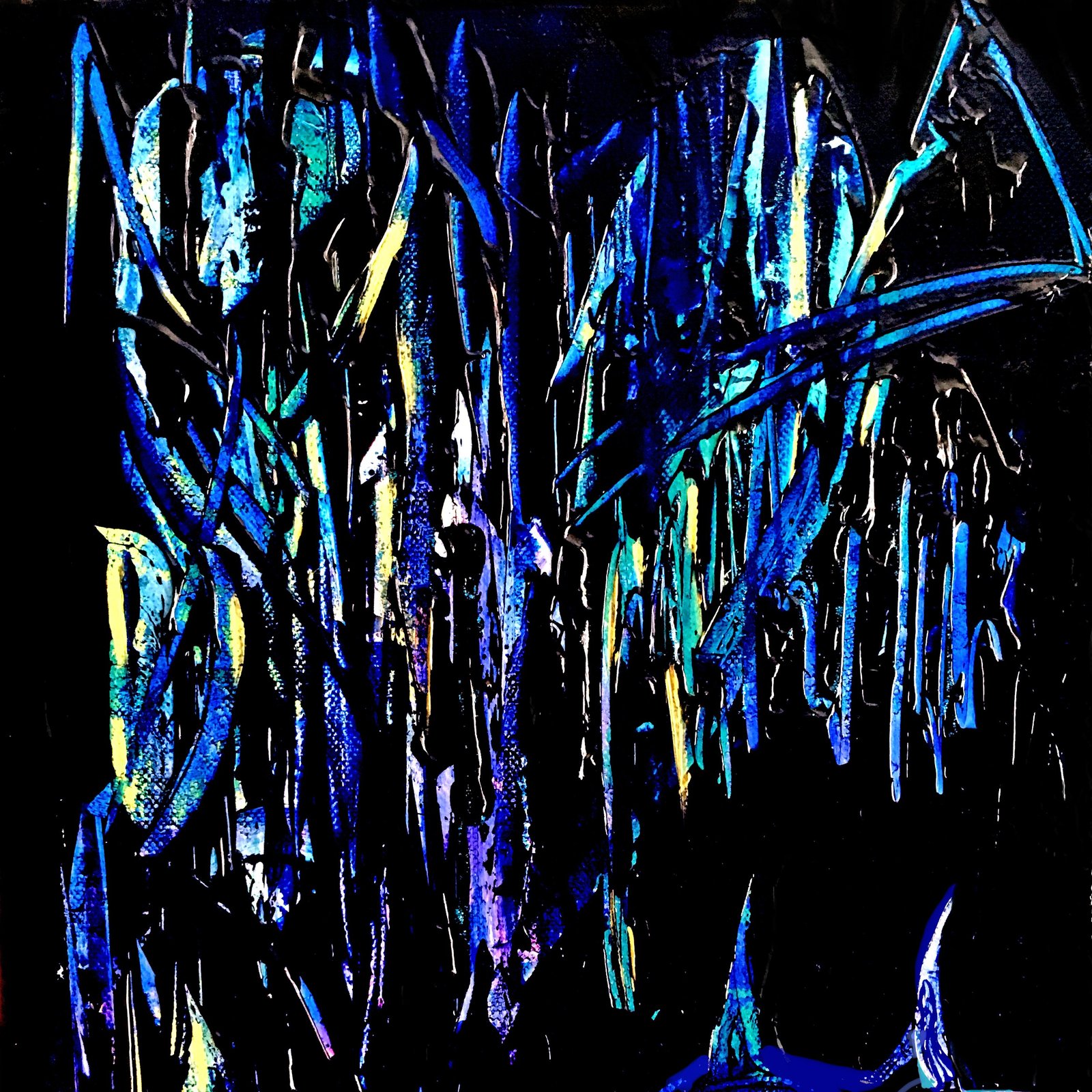 12-210 No shark, no life (toile sur chassis, 33x24cm) © Belinda BUSSOTTI