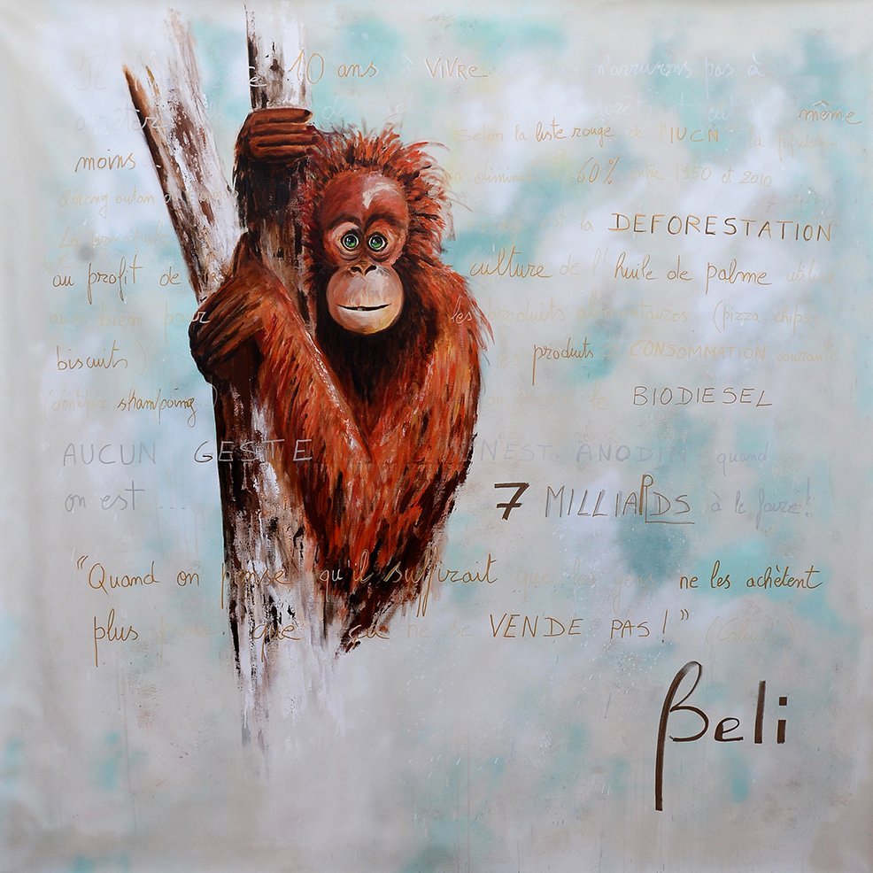 19-261 Déforestation (toile 160x160cm) © Belinda BUSSOTTI