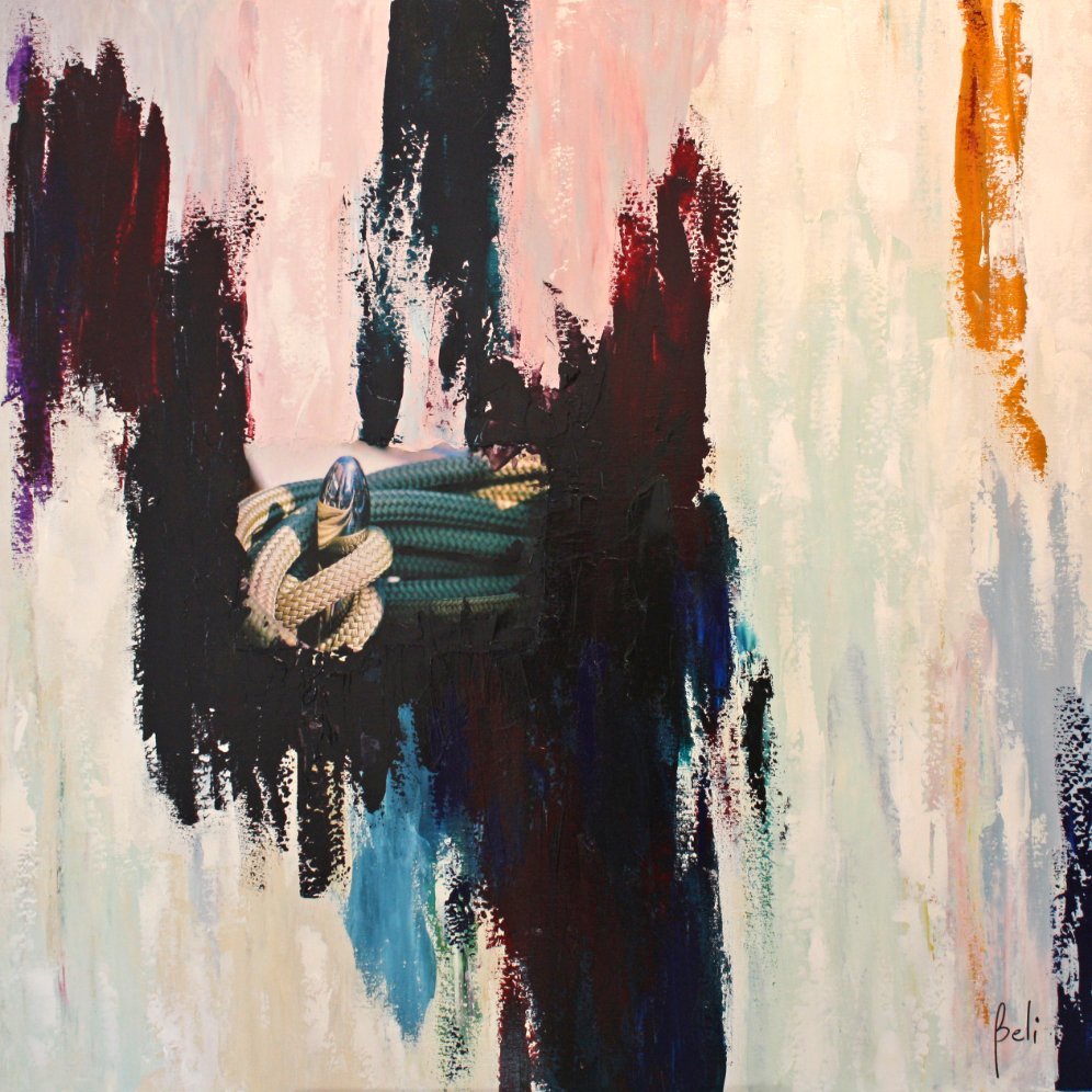 11-198 Amarrage (100x100cm) © Belinda BUSSOTTI